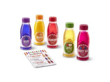 Melissa & Doug Tip & Sip Toy Juice Bottles and Activity Card (6pc)