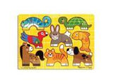 Melissa & Doug Pets Mix'n Match Wooden Peg Puzzle