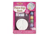 Melissa & Doug Decorate-Your-Own Peace Sign Bank Craft Kit