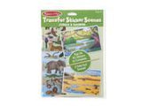 Melissa & Doug Transfer Sticker Scenes Jungle and Savanna With 2 Scene Cards, 40 Rub-On Stickers