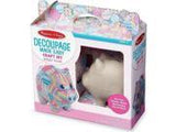 Melissa & Doug Decoupage Made Easy Piggy Bank Paper Mache Craft Kit With Stickers