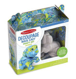Melissa & Doug Decoupage Made Easy Puppy Paper Mache Craft Kit With Stickers