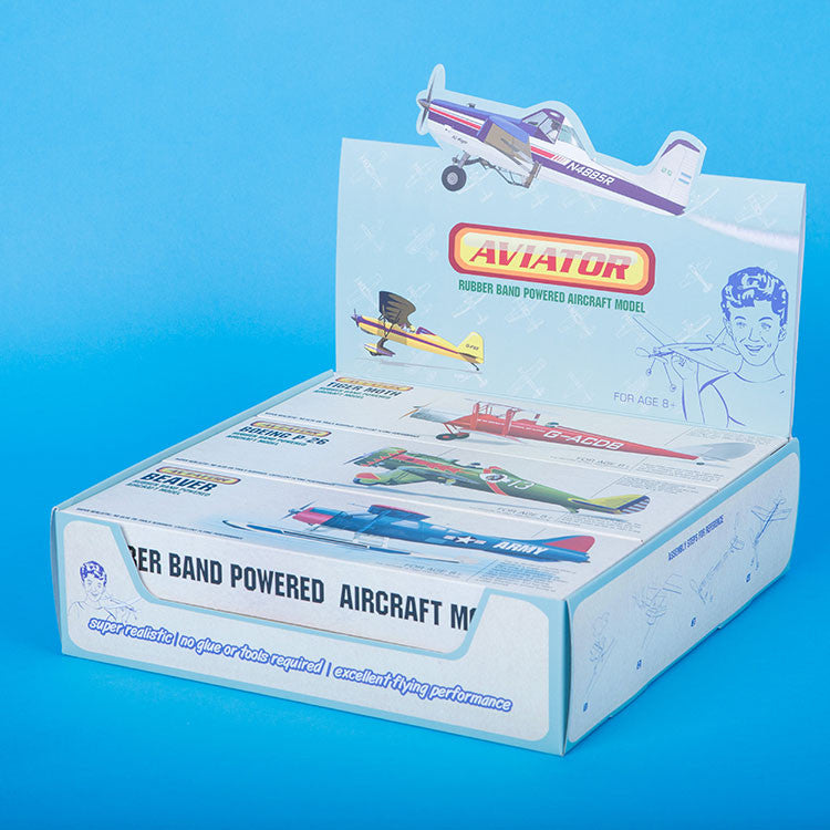 Be Amazing! Aviator Classic Planes Display- 6 planes (2 eash of 3 styles)  5500