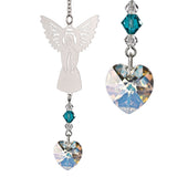 Woodstock Birthstone Angel Suncatcher - December BADE