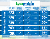 Lycamobile Triple Cut 4G LTE All-in-one Proloaded $19/plan Sim Card w/ Free Style Pen