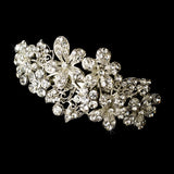 Barrette 5040 Rhodium Silver Clear