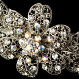 Stunning Antique Silver Barrette 5070