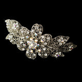 Stunning Antique Silver Barrette 5070
