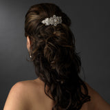 Stunning Antique Silver Barrette 5070