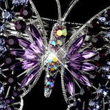 Rhinestone Butterfly Barrette 5090