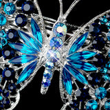 Rhinestone Butterfly Barrette 5090