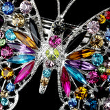 Rhinestone Butterfly Barrette 5090