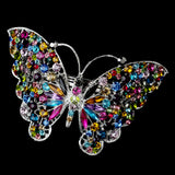 Rhinestone Butterfly Barrette 5090