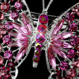 Rhinestone Butterfly Barrette 5090