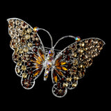 Rhinestone Butterfly Barrette 5090