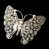 Rhinestone Butterfly Barrette 5090