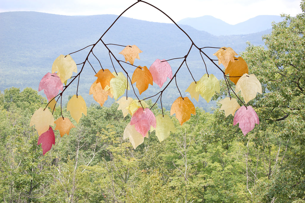Woodstock Autumn Leaves Capiz Chime C721