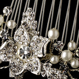 Silver Clear & Pearl Comb 561