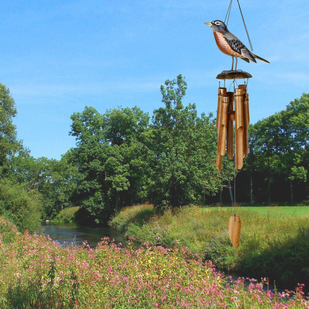 Woodstock Robin Bamboo Chime CROB