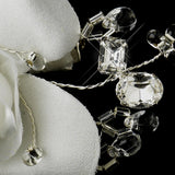 Rhinestone & Crystal Bead Flower Bridal Hair Clip 2530