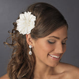 Striking Maroon Flower Hair Clip or Clip Brooch 402 (White, Red, Ivory, Maroon)