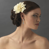 Striking Maroon Flower Hair Clip or Clip Brooch 402 (White, Red, Ivory, Maroon)