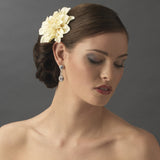 Striking Maroon Flower Hair Clip or Clip Brooch 402 (White, Red, Ivory, Maroon)