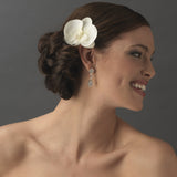 Natural Looking Twin Orchid Bridal Flower Hair Clip 405-Discontinued