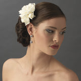Gardenia Cluster Bridal Hair Flower on Clip 411