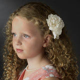 Gardenia Cluster Bridal Hair Flower on Clip 411