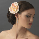 Pink Sherbet Garden Rose Flower Hair Clip 415--Discontinued