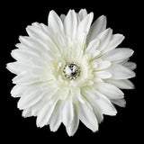 Diamond White Starburst Dahlia Flower Hair Clip 422