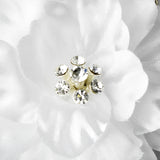 Bridal Jeweled Dahlia Flower Hair Clip 431