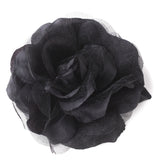 Flower Hair Clip 482-- Black,Blue,Green,Pink,Purple,White,Yellow,Red