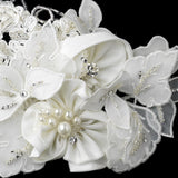 Ornate Side Accented Russian Tulle Cap Clip 9643