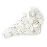 Ornate Side Accented Russian Tulle Cap Clip 9643