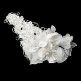 Ornate Side Accented Russian Tulle Cap Clip 9643