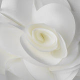 Ivory Fabric Flower Clip with Brooch Pin 9942