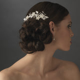 Elegant Bridal Pearl Hair Comb Accent Comb 039