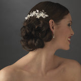 Elegant Bridal Pearl Hair Comb Accent Comb 039