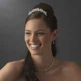 Rhinestone Floral Bridal Comb 356