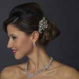Fabulous Crystal & Pearl Vintage Bridal Comb 752 (Silver or Antique Silver)