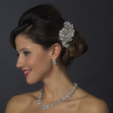 Fabulous Crystal & Pearl Vintage Bridal Comb 752 (Silver or Antique Silver)