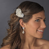Fabulous Crystal & Pearl Vintage Bridal Comb 752 (Silver or Antique Silver)