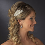 Fabulous Crystal & Pearl Vintage Bridal Comb 752 (Silver or Antique Silver)