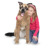 Melissa & Doug Giant German Shepherd - Lifelike Stuffed Animal Dog (over 2 feet tall)