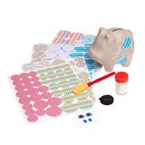 Melissa & Doug Decoupage Made Easy Piggy Bank Paper Mache Craft Kit With Stickers