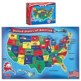 Melissa and Doug Toy, U.s.a. Map Floor (51 pc)