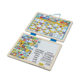 Melissa & Doug Monthly Magnetic Calendar With 133 Magnets and 2 Fabric-Hinged Dry-Erase Boards