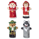 Melissa & Doug Fairy Tale Friends Hand Puppets (Set of 4) - Little Red Riding Hood, Wolf, Grandmother, and Woodsman